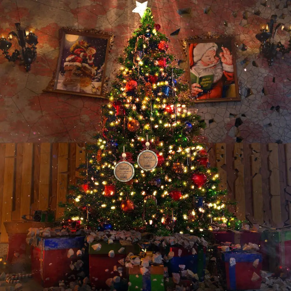 Уникальный праздничный декор Деревянное рождественское украшение Универсальные деревянные елочные украшения Экологичные веселые кулоны для вечеринок