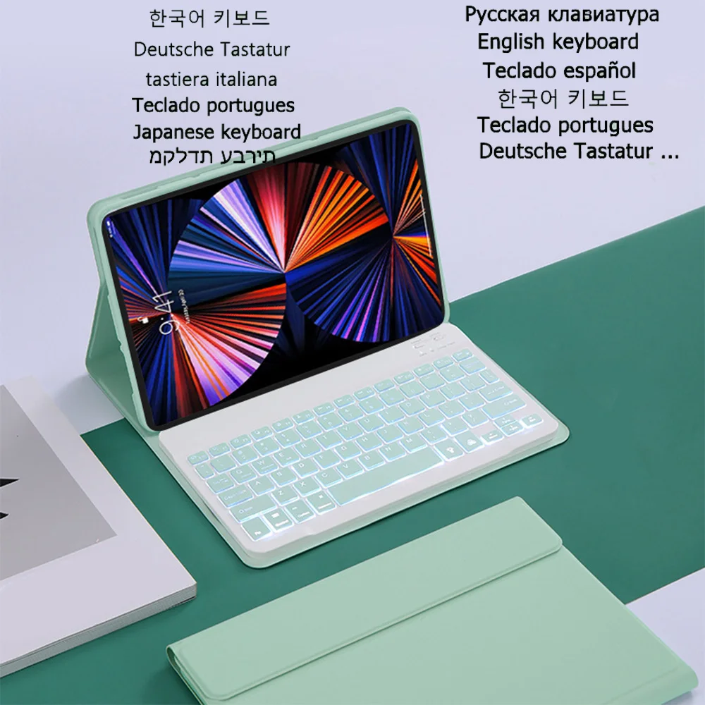 Чехол для клавиатуры с подсветкой сенсорной панели для Xiaomi Mi Pad 6 11 2023 Съемная Bluetooth-клавиатура для Mi Pad 6Pro 1-дюймовый чехол для планшета Funda