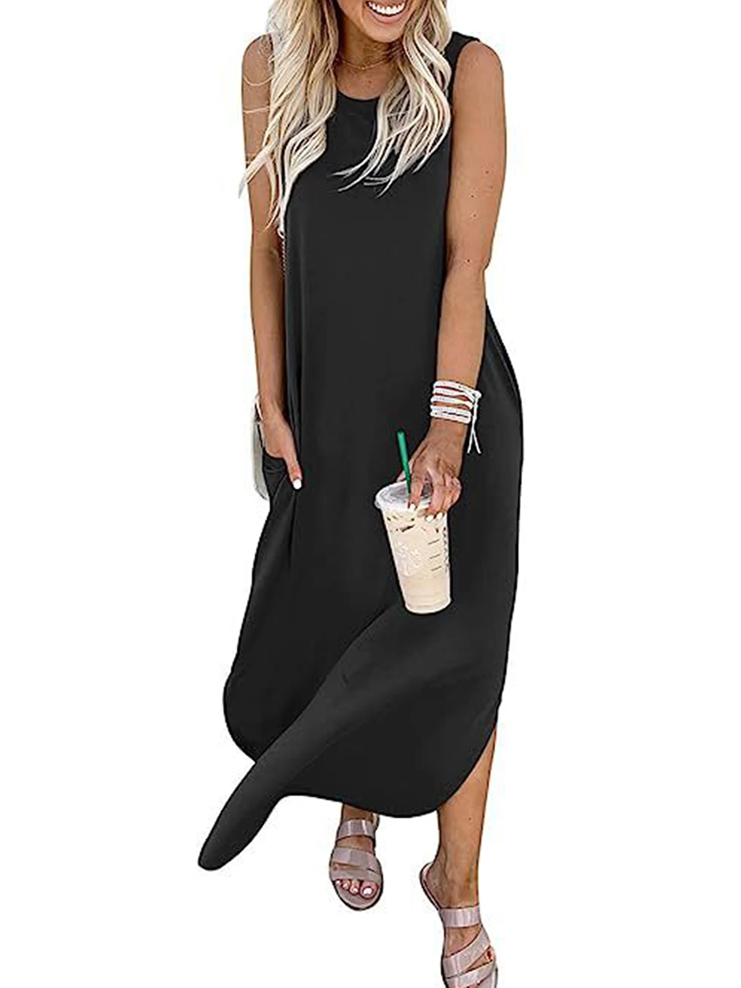 Элегантное женское макси-платье с V-образным вырезом, рукавами с оборками и цветочным принтом - Стильное длинное платье в стиле бохо для повседневной и пляжной одежды