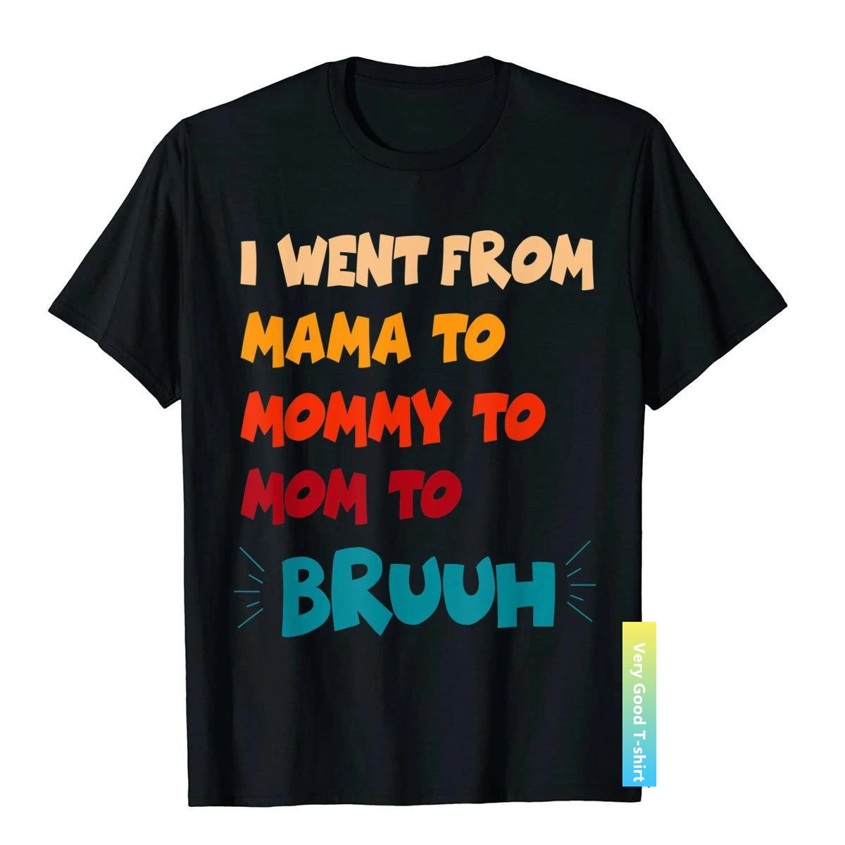 Я прошел путь от мамы к маме к маме к бруху Смешная футболка ко Дню матери Хлопок Мужские футболки Топы для отдыха Футболки Rife Crazy